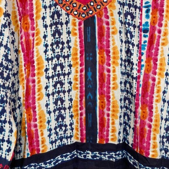 Soft Surroundings Giada Batik Stripe Tunic Sz Small - Picture 6 of 8